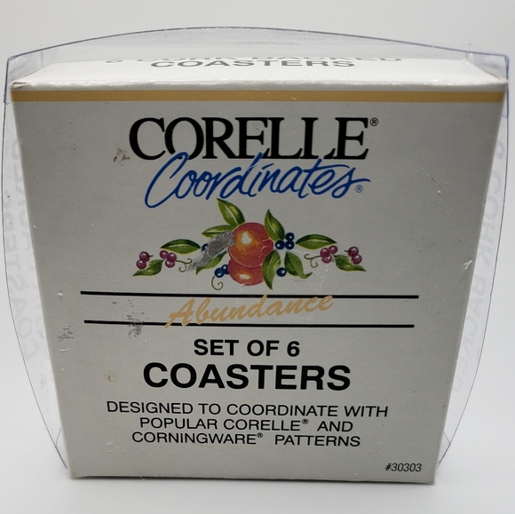 Corelli Abundance Drink Coaster Set of Five Retired Pattern - Picture 2 of 3